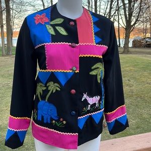 G.W. Division of Graff Vtg adorable animal jacket S~M